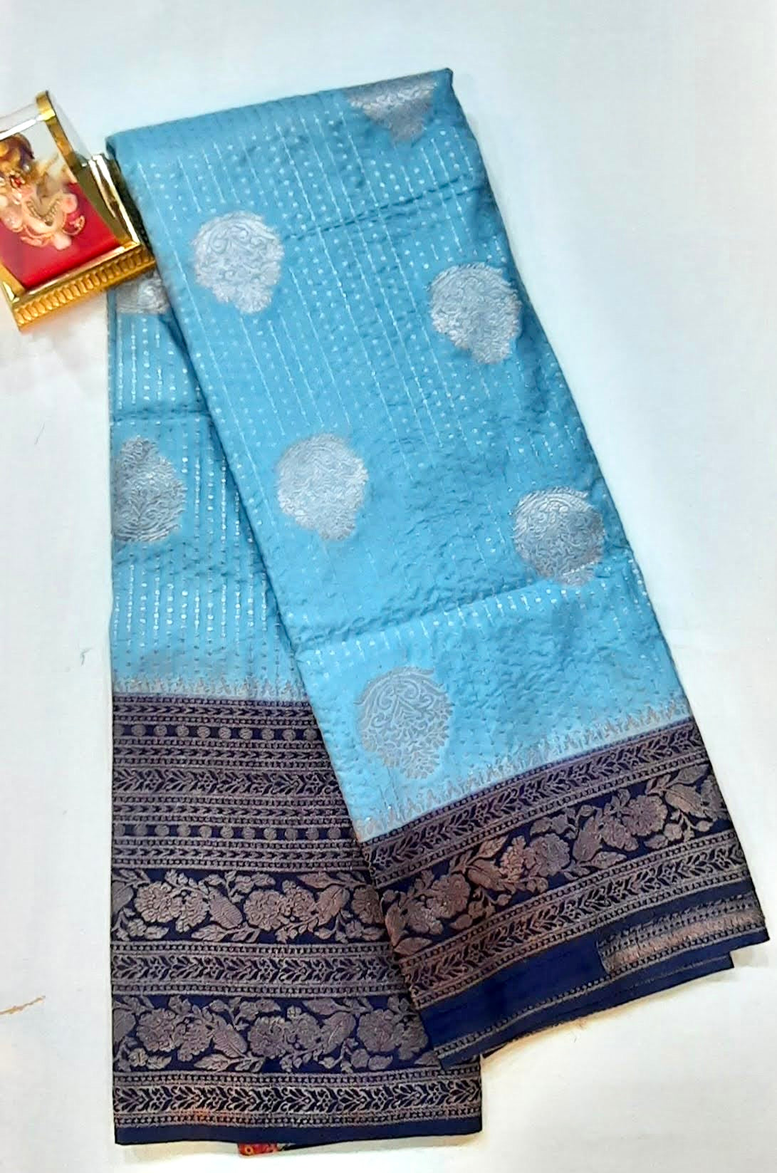 Buy Sadika Women's Solid Plain Latest Trending Sada Saubhagyavati Bhava  Lace Dola Silk Saree With Sequance Embroidery Mirror Work Blouse With Saree  Belt Online at Best Prices in India - JioMart.